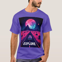 レトロフューチャリスティック・シンスウェーブ "EXPLORE" 砂漠の夜