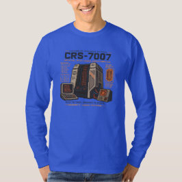レトロフューチャーなAIロボットコンピュータのヴェイパーウェーブネオン Tシャツ
