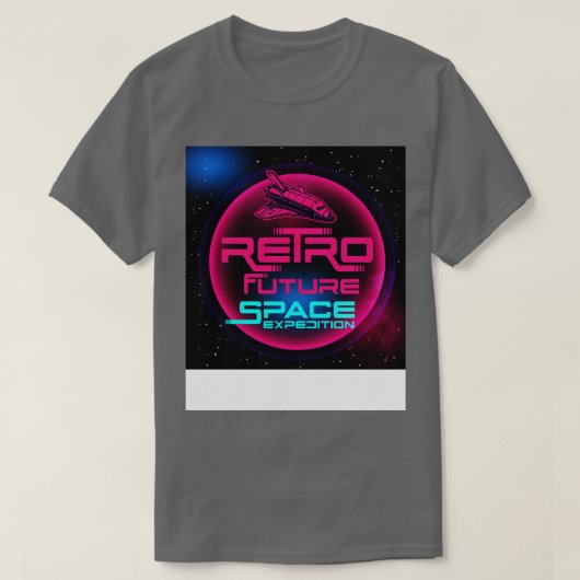 レトロフューチャー宇宙株式会社 Tシャツ (デザイン正面)