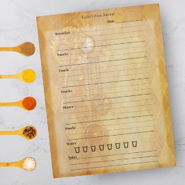 レトロフューチュリスティームパンク飛行船鍵ギアデコール ノートパッド