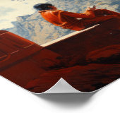 レトロフューチュリズムSci-Fi 70sポスター ポスター (角)