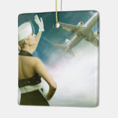 レトロフライト付き添い人- SRF セラミックオーナメント (左)