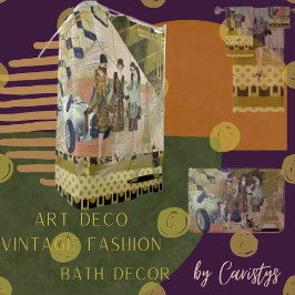 レトロフラッパーズインパリスシャワーカーテン シャワーカーテン