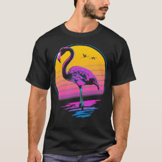 レトロフラミンゴ Tシャツ