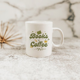 レトロフラワーが映える本とコーヒー愛好家向けグッズ コーヒーマグカップ