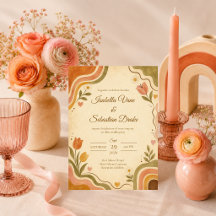 レトロフラワーの夢のある結婚式