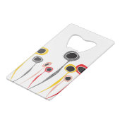 レトロフラワークレジットカードボトルオープナー クレジットカード栓抜き (裏面アングル)