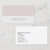 レトロフラワーグリッドプロフェッショナル名刺 名刺 (正面/裏面)