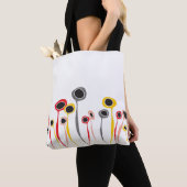 レトロフラワーズトートバッグ トートバッグ (クローズアップ)