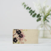 レトロフラワーズ名刺 名刺 (スタンド正面)