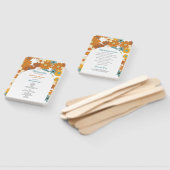 レトロフラワーズ60's 70のアーチ結婚式 プログラム ハンドファン (組立なし)