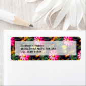 レトロフラワーネオンライト ラベル (インサイチュ)