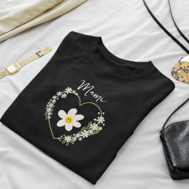 レトロフラワーハートハッピー顔スペインの、真美、母 スウェットシャツ