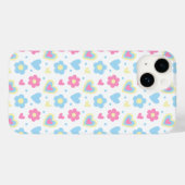 レトロフラワーハートY2Kパターン Case-Mate iPhoneケース (裏面 (横))