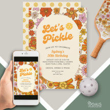 レトロフラワーパワーパターン漬物球パーティー