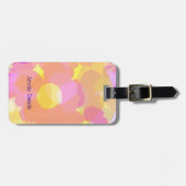 レトロフラワーパワー ラゲッジタグ (正面横)