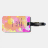 レトロフラワーパワー ラゲッジタグ (裏面横)