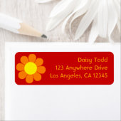 レトロフラワーパワー ラベル (インサイチュ)