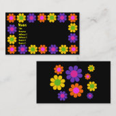 レトロフラワーパワー 名刺 (正面/裏面)