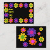 レトロフラワーパワー 名刺 (正面/裏面)