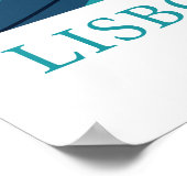 レトロフラワーマーケットリスボン抽象芸術花 ポスター (角)