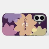 レトロフラワーモノグラムデザイン Case-Mate iPhoneケース (裏面 (横))
