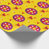 レトロフラワー壁紙 ラッピングペーパー (角)