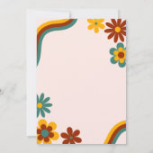 レトロフラワー11誕生日 招待状 (裏面)