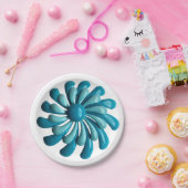 レトロフラワー – フローラ春サマー庭園の結婚式 ペーパープレート (パーティー)