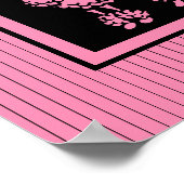 レトロフランスのピンクプードルポスターウォールアートギフト ポスター (角)