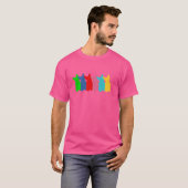 レトロフランスのブルドッグ Tシャツ (正面フル)