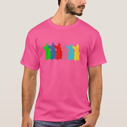 レトロフランスのブルドッグ Tシャツ (正面)