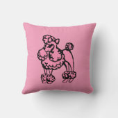 レトロフランスのプードル装飾用クッション クッション (裏面)