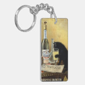レトロフランスのポスター"absinthe bourgeois" キーホルダー (正面左)