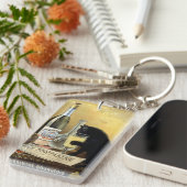 レトロフランスのポスター"absinthe bourgeois" キーホルダー (正面右)