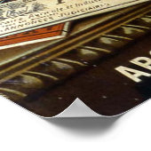 レトロフランスのポスター"absinthe bourgeois" ポスター (角)