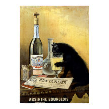 レトロフランスのポスター"absinthe bourgeois"