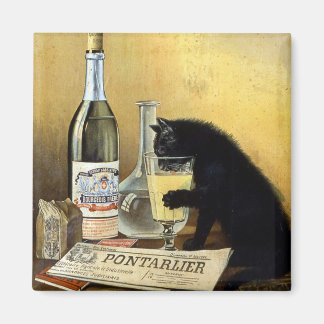 レトロフランスのポスター"absinthe bourgeois" マグネット