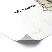 レトロフランスのヴィンテージ形状 ポスター (角)