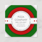 レトロフリーピザスライスクーポン 割引カード (裏面)