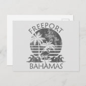 レトロフリーポートバハマポストカードバケーションクルーズ ポストカード (正面/裏面)