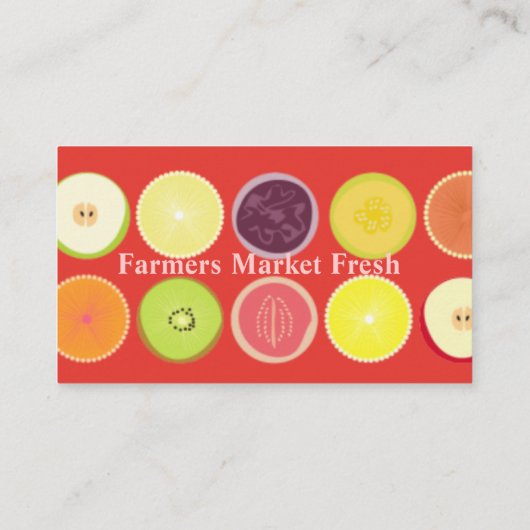 レトロフルーツの名刺、raspberryの背景 名刺 (裏面)