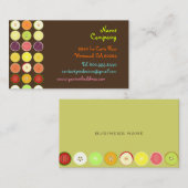 レトロフルーツデザインプロファイルカード 名刺 (正面/裏面)