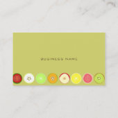 レトロフルーツデザインプロファイルカード 名刺 (裏面)