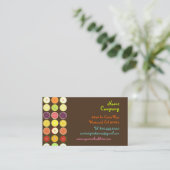 レトロフルーツデザインプロファイルカード 名刺 (スタンド正面)