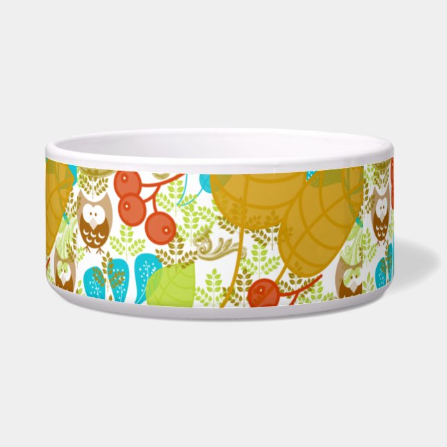 レトロフル葉ズフルーツペット ボウル (正面)
