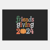 レトロフレンズ与えズ2024感謝祭秋 ラッピングペーパーシート (正面)