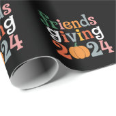 レトロフレンズ与えズ2024感謝祭秋 ラッピングペーパー (ロールコーナー)