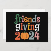 レトロフレンズ与えズ2024感謝祭秋 招待状 (正面/裏面)