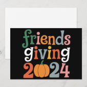 レトロフレンズ ギビング 2024 サンクスギビング オータム シーズンカード (正面/裏面)